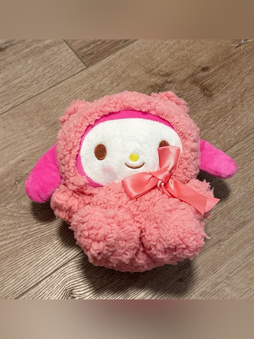 Plush Pink my melody Plush Toy with Satin Bow - Kids Toys